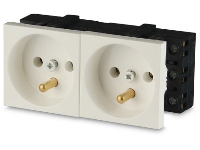 Gniazdo 2M elektryczne podwójne