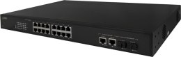 SWITCH POE PULSAR SF116 16-PORTÓW (16xPoE + 2xUPLINK/2xSFP UPLINK)