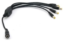 ROZGAŁĘŹNIK NA 5 WTYKÓW 2,1/5,5 Z GNIAZDEM