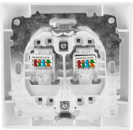 Gniazdo komputerowe podwójne VCX LC 41 Biały
