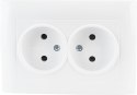 Gniazdo podwójne VCX LC 14 Biały