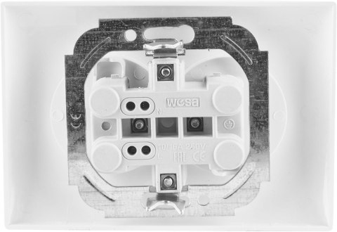 Gniazdo podwójne VCX LC 14 Biały
