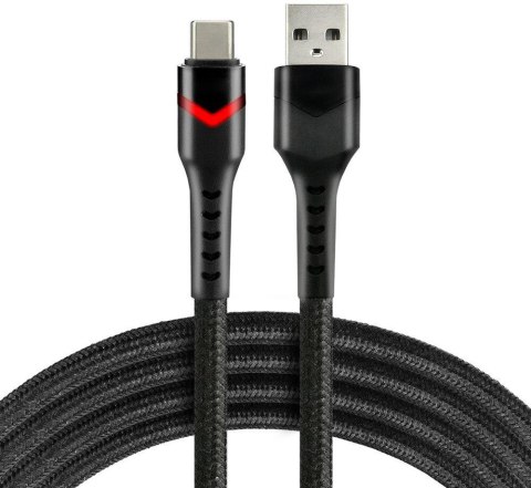KABEL USB / USB-C RGB LED everActive CBB-1CBR 100cm 3A