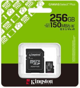 Karta pamięci microSD Kingston Canvas Select Plus microSDXC C10 UHS-I 256GB