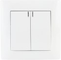 Łącznik podwójny z podświetleniem VCX LC 04 Biały