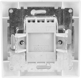 Łącznik podwójny z podświetleniem VCX LC 04 Biały