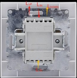Łącznik żaluzjowy pojedynczy (dwuklawiszowy) VCX LC 12 Biały