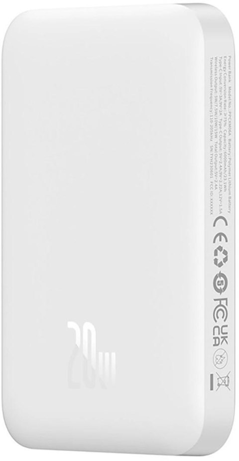 Powerbank Baseus Magnetic Mini Air PPCXM06A 6000mAh MagSafe 15W PD QC 20W USB-C + kabel Powerbank Baseus Magnetic Mini Air PPCXM06A 6000mAh MagSafe 15W PD QC 20W USB-C + kabel