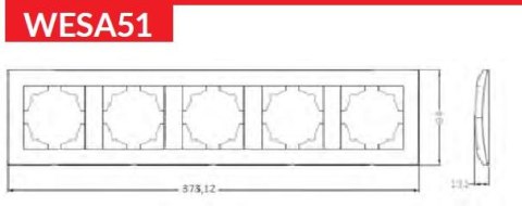 Ramka pięciokrotna VCX LC-51