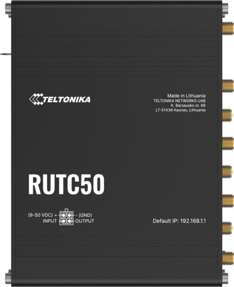 Teltonika RUTC50 router przemysłowy 5G (RUTC50200000) Teltonika RUTC50 router przemysłowy 5G (RUTC50200000)