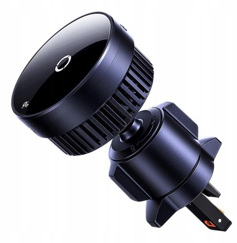 UCHWYT SAMOCHODOWY ŁADOWARKA INDUKCYJNA Baseus MagPro BS-CW04 Qi 2.0 15W MagSafe NA KRATKĘ CZARNY UCHWYT SAMOCHODOWY ŁADOWARKA INDUKCYJNA Baseus MagPro BS-CW04 Qi 2.0 15W MagSafe NA KRATKĘ CZARNY