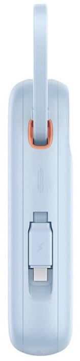 Powerbank Baseus QPow 2 10000mAh 30W z 2 wbudowanymi kablami USB-C - niebieski