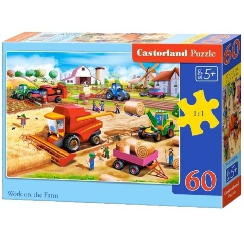 Puzzle 60el. work on the farm CASTOR Puzzle 60el. work on the farm CASTOR