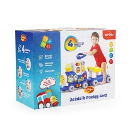 JEŹDZIK POCIĄG 4W1 NIEBIESKI