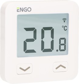 ENGO Controls E10-W - Regulator temperatury, 230V, biały, Wi-Fi, Internetowy, podtynkowy