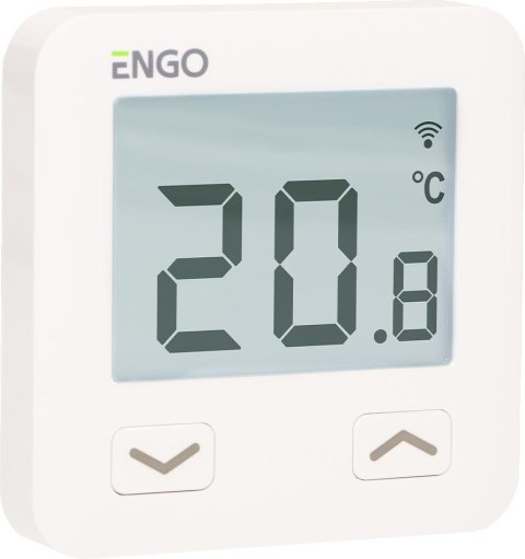 ENGO Controls E10-W - Regulator temperatury, 230V, biały, Wi-Fi, Internetowy, podtynkowy