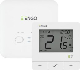 ENGO Controls E7-RFW - Programowany, bezprzewodowy regulator temperatury, biały