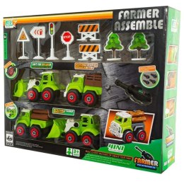 Zabawka pojazdy rolnicze do składania EUROBABY ZABAWKI