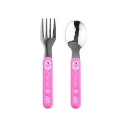 Zest. sztućców metalowych pink AKUKU