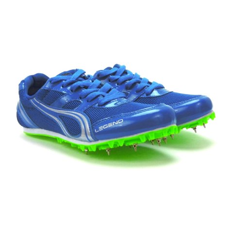 Niebieskie buty lekkoatletyczne z kolcami do biegów i skoków na bieżni Legend Niebieskie buty lekkoatletyczne z kolcami do biegów i skoków na bieżni Legend