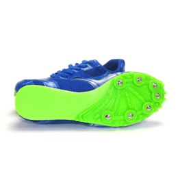 Niebieskie buty lekkoatletyczne z kolcami do biegów i skoków na bieżni Legend