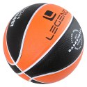 Piłka do kosza BB700 8 paneli czarno-pomarańczowa Legend