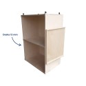 Podest treningowy 55x80x120 cm mobilny z półką na kosz - Legend Sport