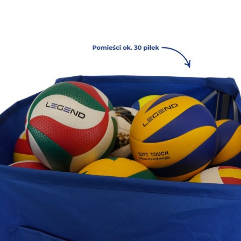 Wózek na piłki aluminiowy składany Parasol - Legend Sport