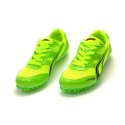 Zielone buty lekkoatletyczne z kolcami do biegów i skoków na bieżni Legend