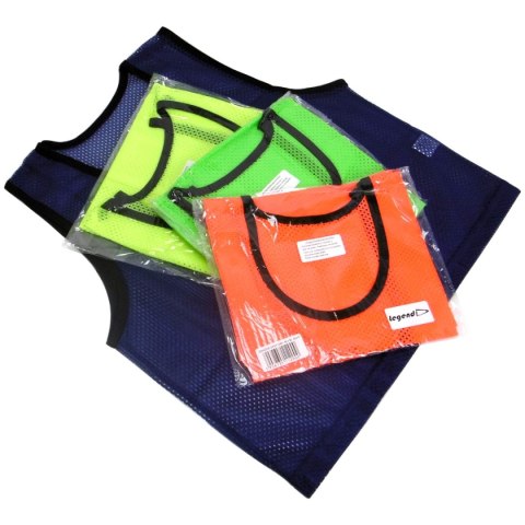 Żółty znacznik treningowy fluorescencyjny obszyty lamówką marki Legend Żółty znacznik treningowy fluorescencyjny obszyty lamówką marki Legend