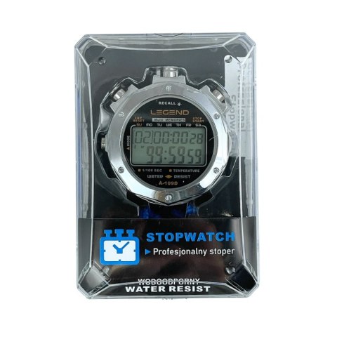 Cyfrowy stoper w metalowej obudowie 10 międzyczasów - Legend Sport Cyfrowy stoper w metalowej obudowie 10 międzyczasów - Legend Sport