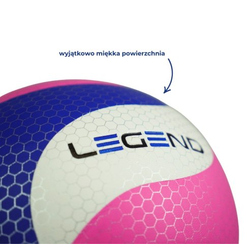 Piłka siatkowa VB9000 fiolet/róż/biel rozmiar 4 - Legend Sport Piłka siatkowa VB9000 fiolet/róż/biel rozmiar 4 - Legend Sport